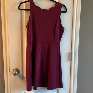 Burgundy dress